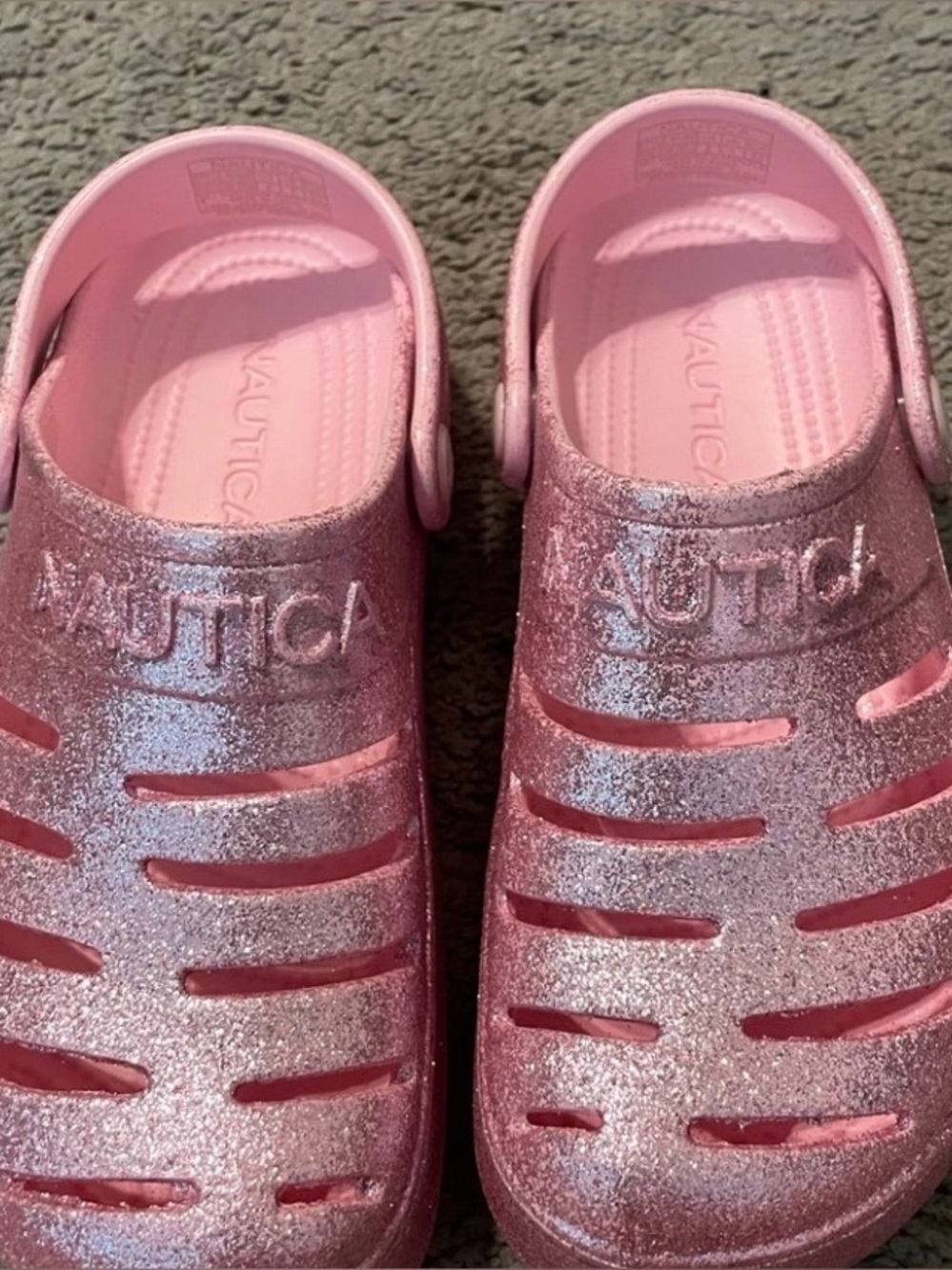 Nautica Kids Glitter Pink Water Clogs